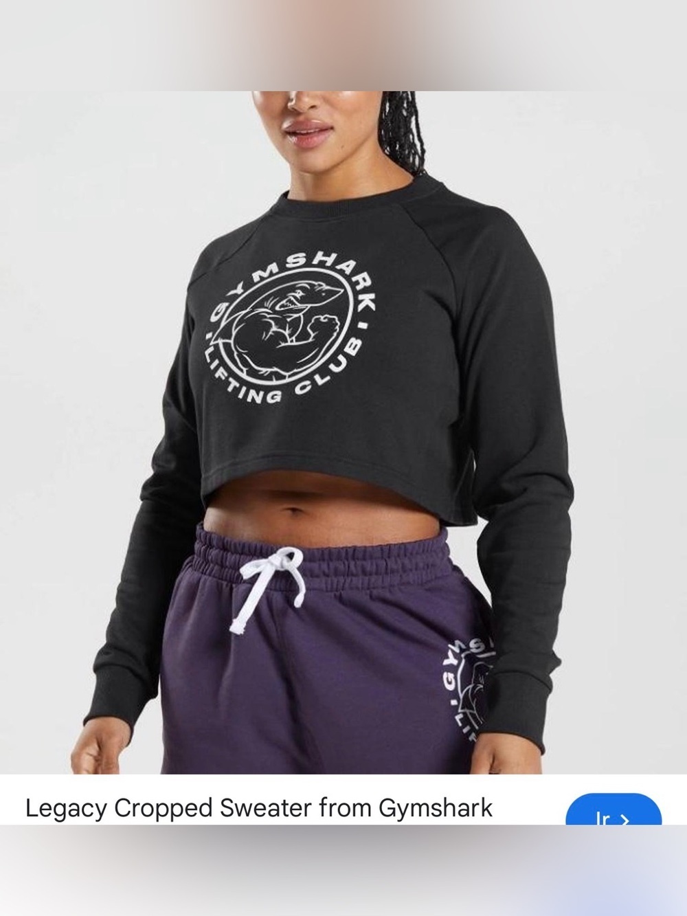 Gymshark Women's legacy Cropped Sweater